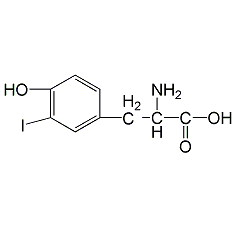 3-碘-L-酪氨酸結構式