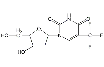 三氟胸腺嘧啶脫氧核苷結構式