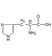 L-組氨酸結構式