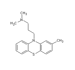 氯丙嗪結構式