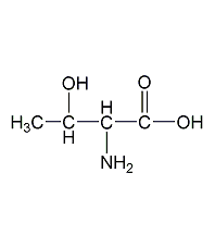 L-蘇氨酸結構式