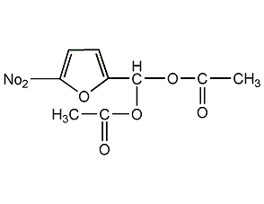 5-硝基-2-糠醛二乙酸酯結構式