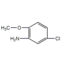 5-氯-2-甲氧基苯胺結構式