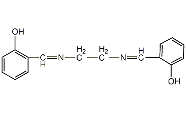 N,N'-雙(亞水楊基)亞乙二胺結構式