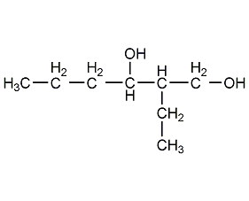 2-乙基-1,3-己二醇結構式