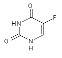 5-氟尿嘧啶結構式