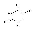 5-溴尿嘧啶結構式