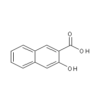 3-羥基-2-萘甲酸結構式
